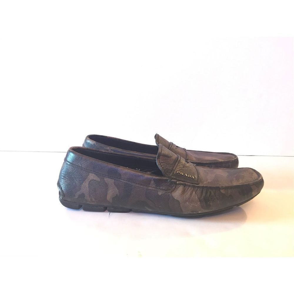 Prada Camouflage Slip On Casual Dress Shoe
